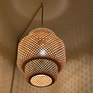 Wicker lamp